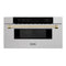 ZLINE MWDZ30SSG Built-In Microwaves Gold – Studio Shot