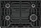 Frigidaire FCCG3027AB Gas Cooktops Black – Detail Close-up