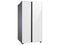 SAMSUNG RS23CB760012 Side By Side Refrigerators White Glass – Lifestyle Photo
