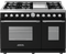 Superiore RD482GCNC Professional Ranges Black Matte, Chrome Front View