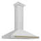 ZLINE KB4STZ48CB Ducted Mount Hoods Champagne Bronze Accents – Official Product Photo
