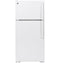 GE Appliances GTE16DTNLWW Top Freezer Refrigerators White Front View