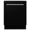 ZLINE DWVBLM24 Built-In Dishwashers Black Matte Front View