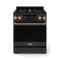 THOR KITCHEN RSG30BLPRSG 30 Inch Professional Lp Range With Tilt Panel Touch Control In Matte Black/rose Gold Gordon Ramsay Series - Rsg30blp-rsg