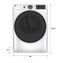 GE Appliances GFD55ESSNWW Front Load Dryers White – Detail Close-up