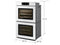 Samsung NV51CB700D12 Double Wall Ovens White Glass – Appliance Image