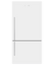 FISHER & PAYKEL E522BRWFD5N Bottom Freezer Refrigerators White Front View
