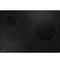 GE Appliances PHP7030DTBB Electric Cooktops Black Front View