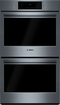 Bosch HBL8651UC Double Wall Ovens Stainless Steel Front View