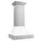 ZLINE 8654SNXWM30 Ducted Mount Hoods White Matte Front View