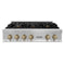 ZLINE RTZ36CB Gas Cooktops Champagne Bronze Accents Front View