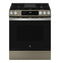 GE Appliances GGS600AVES Slide-In Ranges Fingerprint Resistant Slate Front View