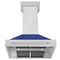 ZLINE 8654SNXBM36 Ducted Mount Hoods Blue Matte – Appliance Image