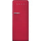 Smeg FAB28URDRB3 Top Freezer Refrigerators Matte Ruby Red Front View