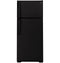 GE Appliances GTS18HGNRBB Top Freezer Refrigerators Black Front View