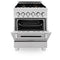 ZLINE RASSNBR24 Professional Ranges Durasnow With Brass Burners – Official Product Photo