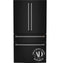 CAFE CGE29DP3TD1 French Door Refrigerators Matte Black Front View