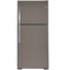GE Appliances GTS19KMNRES Top Freezer Refrigerators Fingerprint Resistant Slate Front View