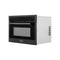 ZLINE MWO24BS Built-In Microwaves Black Stainless Steel Front View