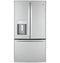 GE Appliances GYE22GYNFS French Door Refrigerators Fingerprint Resistant Stainless Front View