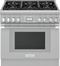 Thermador PRG366WH Professional Ranges Stainless Steel Front View