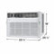 FRIGIDAIRE FHWH184WB2 15,001 - 19,000 Btu Air Conditioners White – Official Product Photo