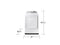 Samsung DVE47CG3500W Front Load Dryers White – Appliance Image