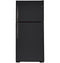 GE Appliances GTS22KMNRDS Top Freezer Refrigerators Fingerprint Resistant Black Slate Front View