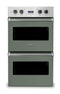 Viking VDOE130EU Double Wall Ovens Eucalyptus Front View