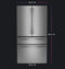 GE Appliances PJE23BYWFS French Door Refrigerators Fingerprint Resistant Stainless – Catalog Photo