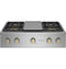 Monogram ZGU364NDTSS Gas Cooktops Stainless Steel Front View