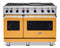 Viking VGR74826GDALP Freestanding Ranges Daffodil Front View