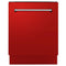ZLINE DWVRM24 Built-In Dishwashers Red Matte Front View