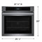 Frigidaire FCWS3027AD Single Wall Ovens Black Stainless Steel – Appliance Image