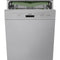 Smeg DW8210X Built-In Dishwashers Silver Front View