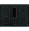 GE Appliances PP9830DRBB Electric Cooktops Black Front View