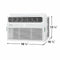 Frigidaire FHWW084TE1 7,500 - 8,900 Btu Air Conditioners White – Official Product Photo