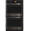 GE Appliances PTD7000BNTS Double Wall Ovens Fingerprint Resistant Black Stainless Front View