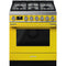 Smeg CPF30UGMYW Professional Ranges Yellow Front View