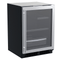 Marvel MLRE224SG01A Compact Refrigerators Stainless Steel Frame Glass Front View
