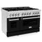ZLINE RABLM48 Professional Ranges Black Matte – Appliance Image