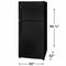 Frigidaire FFHT2022AB Top Freezer Refrigerators Black – Appliance Image