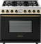 Superiore RD361GCNCB Professional Ranges Black Dual Color, Bronze Front View