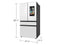 Samsung RF29BB890012 French Door Refrigerators White Glass – Official Product Photo
