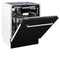 ZLINE DWVBLM24 Built-In Dishwashers Black Matte – Angle View