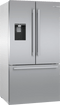 Bosch B36FD50SNS French Door Refrigerators Stainless Steel Front View