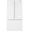 GE Appliances GNE27JGMWW French Door Refrigerators White Front View
