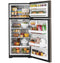 GE Appliances GTE18GMNRES Top Freezer Refrigerators Fingerprint Resistant Slate – Catalog Photo