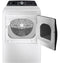 GE Appliances PTD70GBSTWS Top Load Dryers White On White With Silver Backsplash – Catalog Photo