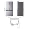 LG LF21G6200S French Door Refrigerators Stainless Steel – Angle View